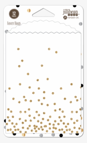Hampton Art Dots With Gold Foil Favor Bags