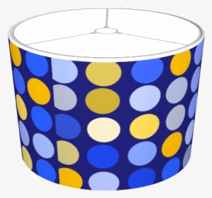 Blue & Gold Polkas - Polka Dot