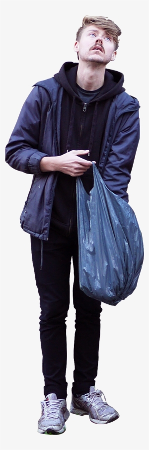 Skalgubbar Cut Out People, People Cutout, People Png, - Person With Bag Png