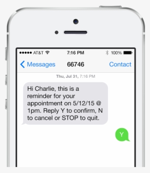 [case Study] Text Message Appointment Reminders Increase - Iphone