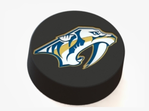 Nashville Predators Logo On Ice Hockey Puck 3d Print - Nashville Predators Cutout Birthday Party Supplies