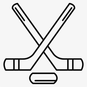 Hockey Sticks And Puck Vector - Ice Hockey Stick Icon
