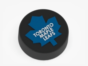 Toronto Maple Leafs Logo On Ice Hockey Puck 3d Print - Toronto