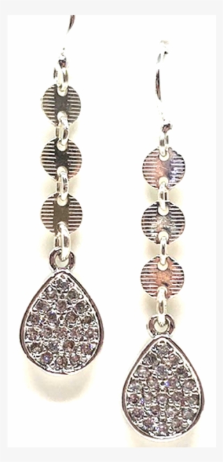 Crystal Teardrop Lariat Earring