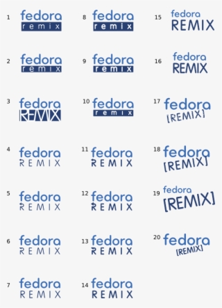 Fedora Logo Drafts Mizmo