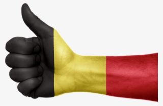Hand Belgium Flag