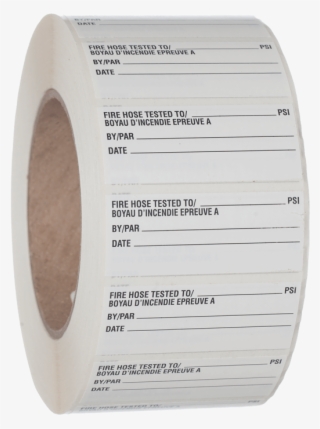 Fire Hose Test Labels