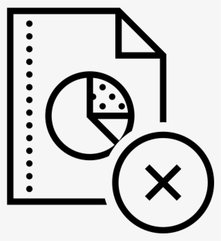 Delete Pie Chart Report Icon