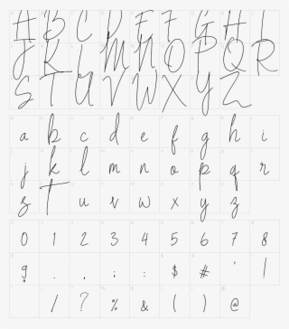 Font Characters