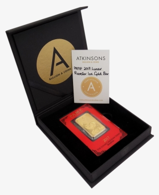 Pamp 2017 Lunar Rooster 1oz Gold Bar With Gift Box