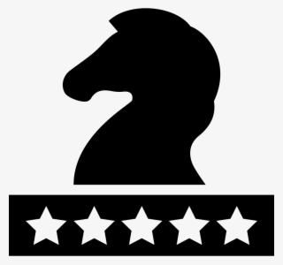 Chess Horse With Five Stars Svg Png Icon Free Download