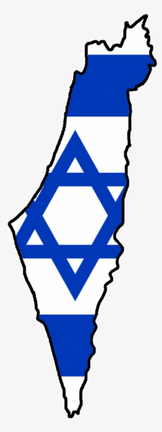 Flag Map Of Israel