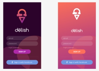 Delish App Login Yum Illustrator Day001 Dailyui