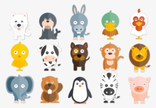 Happy Animals Illustrations Free Vector And Png The