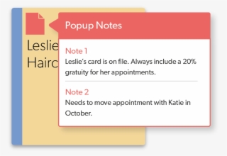 When A Note Has Been Applied, An Icon Will Show On