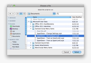 Outlook Choose Script