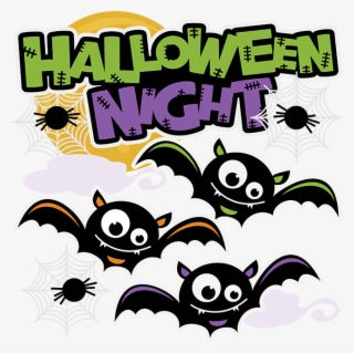 Halloween Night Title Svg Cut Files For Scrapbooking