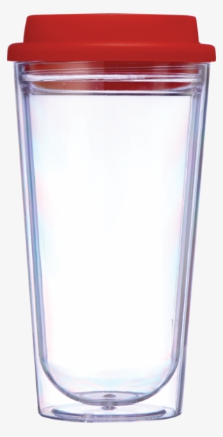 16 Oz Clear Coffee Tumblers With Color Lid