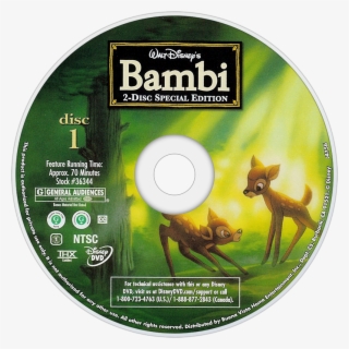 Bambi Movie Fanart Png Disney Dvd Disc