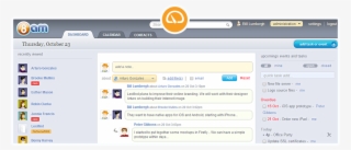 Dashboard View With Recent Contacts, Latest Notes And