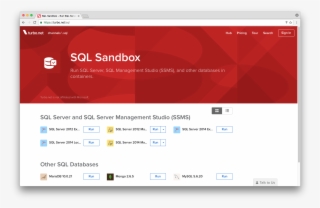 Run Sql Server, Ssms, Mysql, And More Databases Online