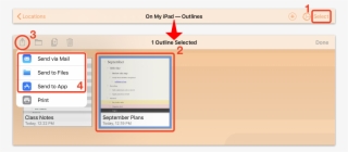 Graphic Illustrating How To Export From The Document