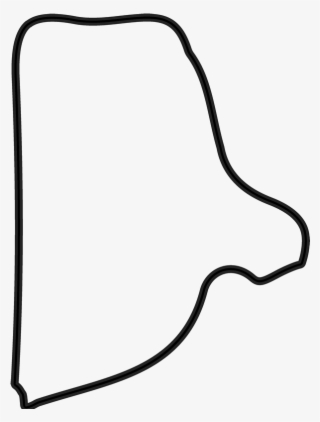 Rhode Island Outline Rubber Stamp