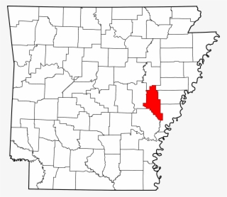 Map Of Arkansas Highlighting Monroe County