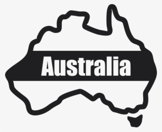 Australia Outline Rubber Stamp