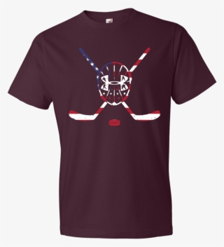 Usa Hockey Outline Flag
