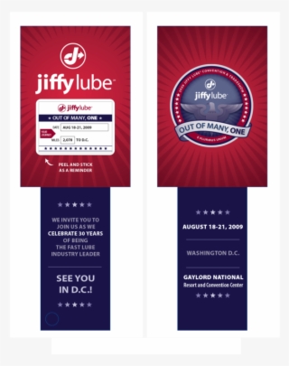 Jiffy Lube Conference Logo And Booklet