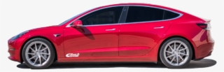 Tesla Model 3 With Eibach Lowering Springs Installed