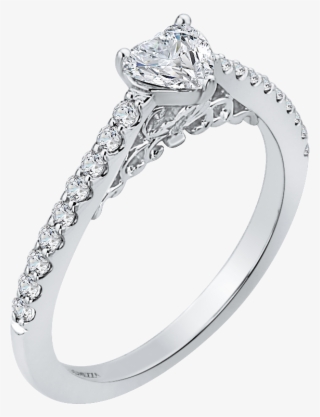 Heart Diamond Engagement Ring