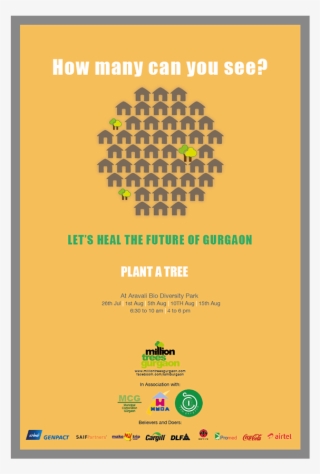 Million Trees Gurgaon Campaign And Posters