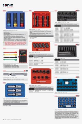 Sonic Equipment Main Catalog Tools Torque Special Tools