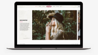 Horizontally Scrolling Photography Theme