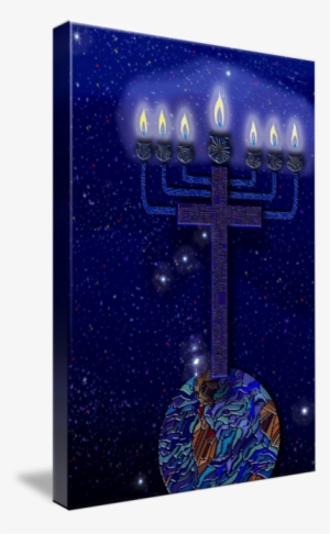 "orion With Menorah Cross" By Douglas Christian Larsen - Hanukkah