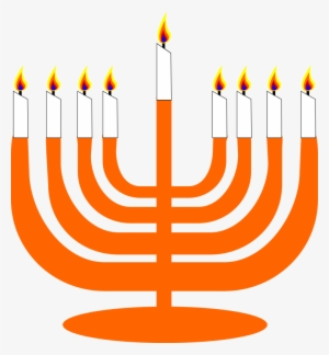 With The Simple Candlestick Of Samarsh's Hanukkah - Menorah Clip Art