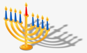 Menorah Temple In Jerusalem Hanukkah Judaism Dreidel - Menorah Clipart Png