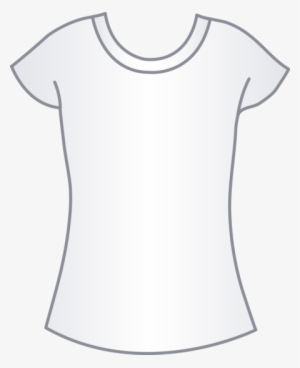 Womens White T Shirt Template - T-shirt