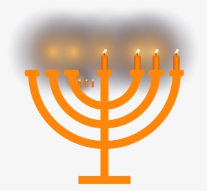 Menorah Candle Clip Art Twisted Candlelight Transprent - Judaism Infographics