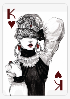 King Of Hearts, Fashion Playing Cards By Connie Lim - Connie Lim