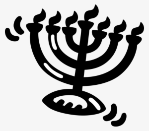 Vector Illustration Of Jewish Chanukah Hanukkah Menorah - Menorah