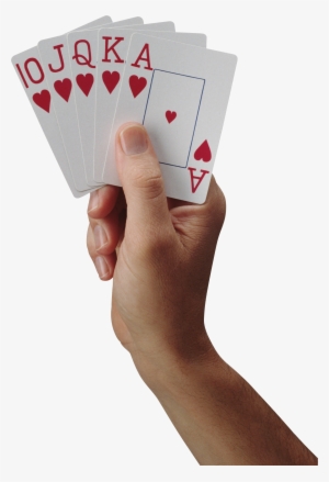 Playing Card On Hand Png Image