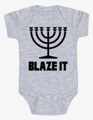 Blaze It Menorah Baby - Netflix And Chill Shirts