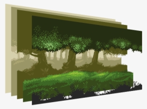 Day Light Forest Pixel Art Background - Game Pack #2