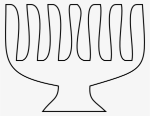 Menorah Clip Art - Menorah Outline Clipart
