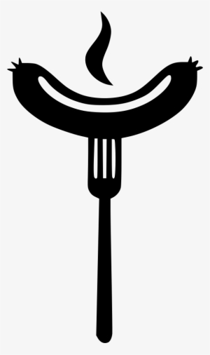 Grill Clipart Fork - Grilled Sausage Png