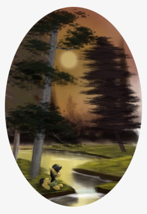 Evil-dec0y, Daring Do, Forest, Partial Background, - Painting