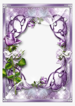 Lavender Background Wedding -wedding Invitation Border - Purple Transparent Picture Frames